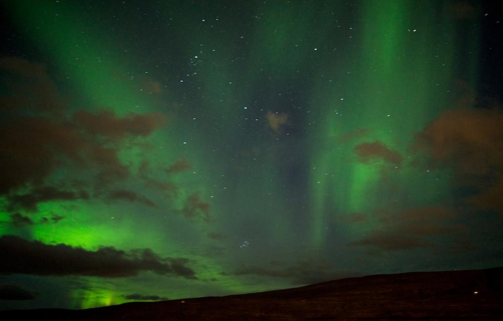 Scoresby Sund, Greenland, Aurora Borealis