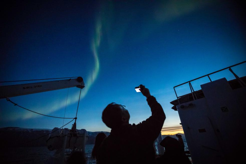 Auroras in Greenland