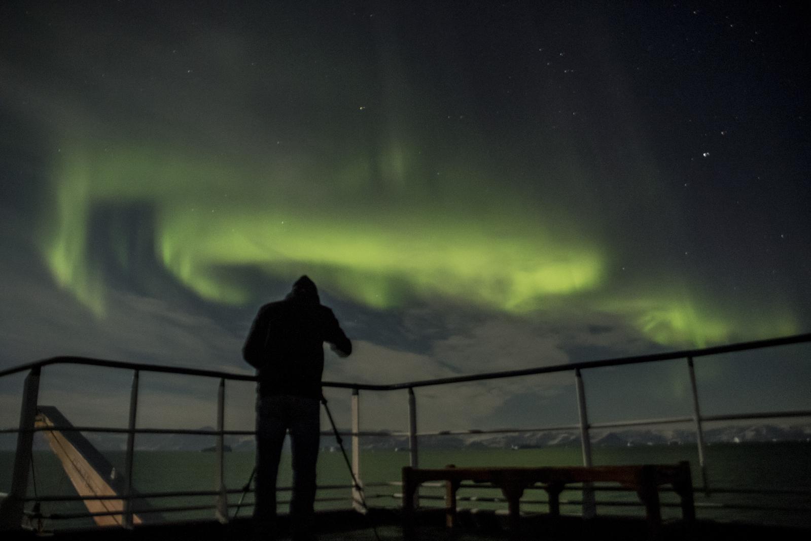 Scoresby Sund, Aurora Borealis