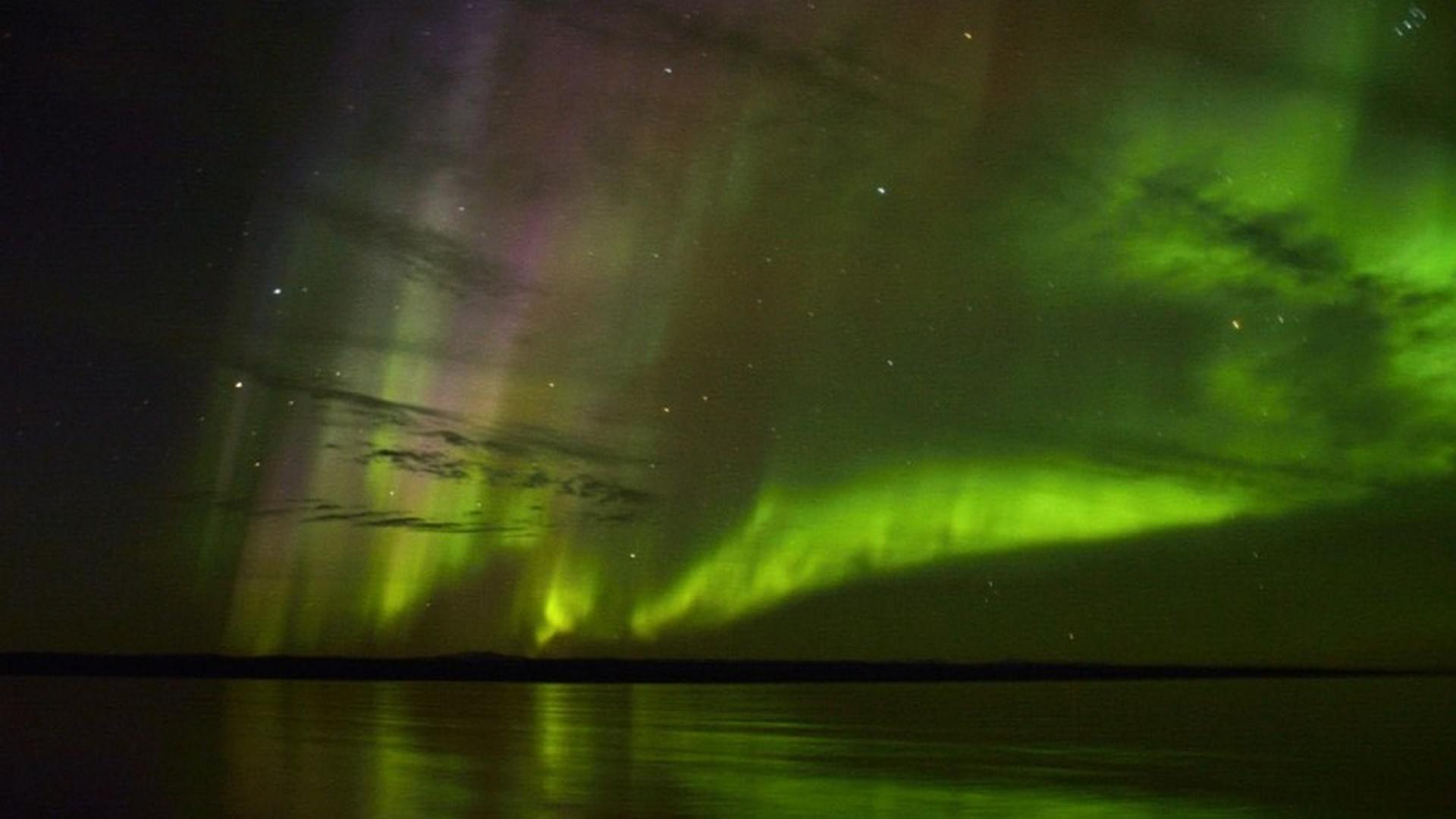 East Greenland Scoresby Sund - Aurora Borealis