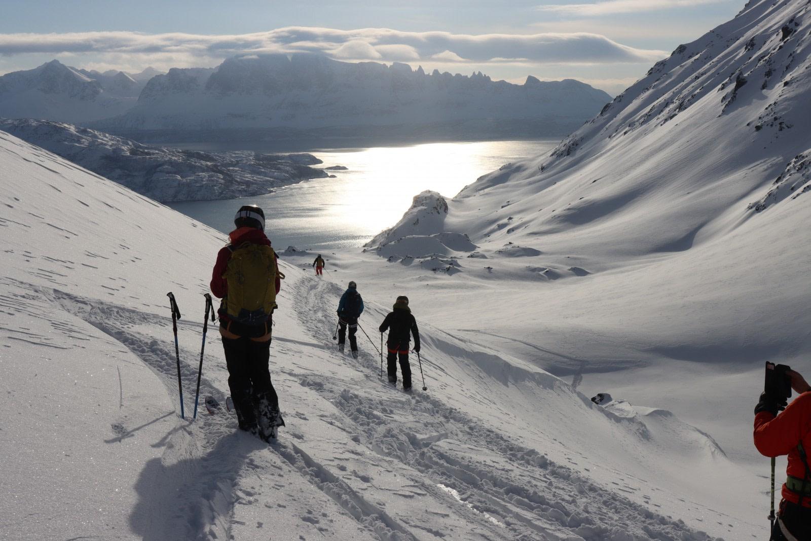 15 das de viaje de esqu y navegacin por el norte de Noruega  